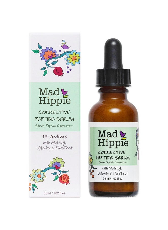 Ad Hippie Corrective Peptide Serum Antiwrinkle Cream For Face Serum For Women & Men Skin Tightening Facial Serum Collagen Boosting Peptides 1.02 Fl Oz