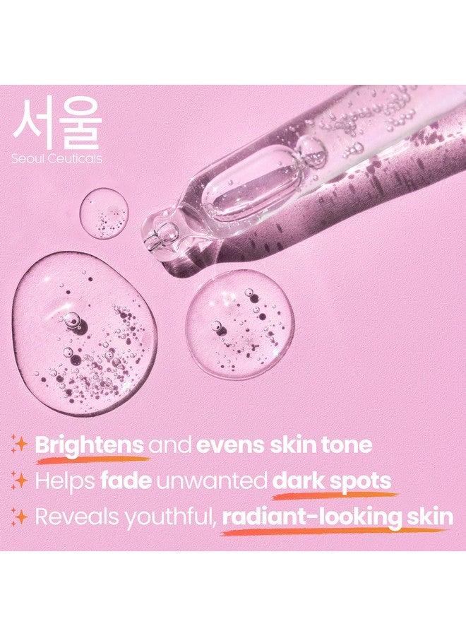 Korean Skin Care Kojic Acid Serum Alpha Arbutin Serum Dark Spot Remover Corrector Glycolic Acid Serum + Salicylic Acid K Beauty For That Glowing Even Skin Tone 1Oz