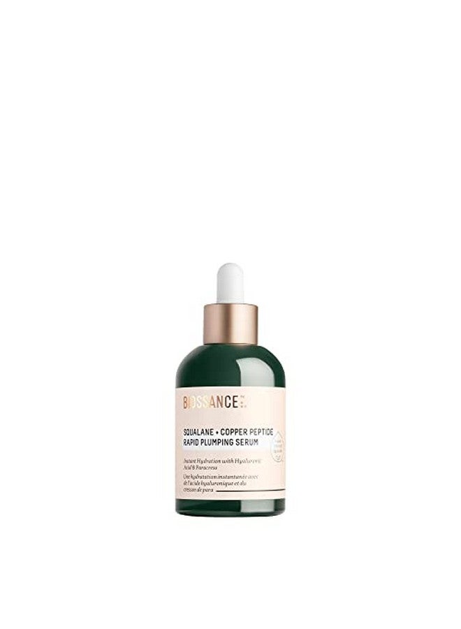 Iossance Squalane + Copper Peptide Rapid Plumping Serum. Powerfully Hydrating Face Serum That Instantly Plumps And Firms With Collagen Boosting Copper Peptides 1.69 Fl Oz