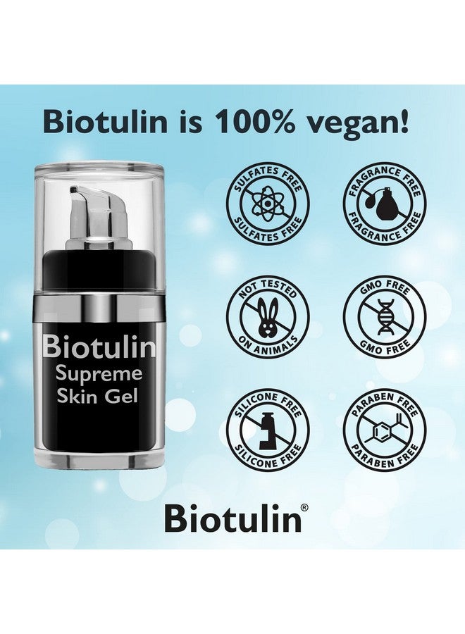 Iotulin Supreme Skin Gel I Organic Botulinumtoxin ; Reduces Wrinkles Within 1 Hour ; Hyaluronic Acid Serum ; Spilanthol Serum For Face I Anti Aging Treatment 0.5 Oz