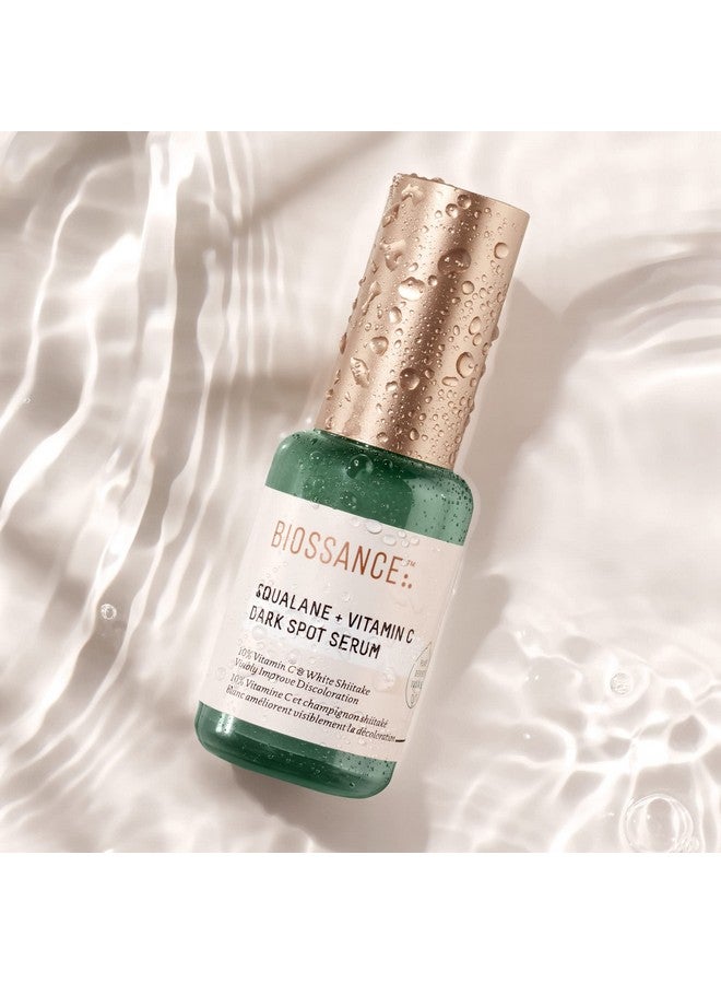 Squalane + Vitamin C Dark Spot Serum. Powerful Lightweight Serum With 10% Vitamin C To Brighten Skin Fade Dark Spots Reduce Pigmentation And Prevent Discoloration (1.01 Ounces)