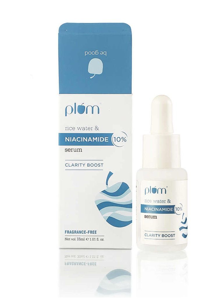 10% Niacinamide Serum with Rice Water for Face Vitamin B3 with Japanese Fermented Rice Water For Clear, Blemish Free, Dark Spots, Bright Skin, Suits All Skin Types