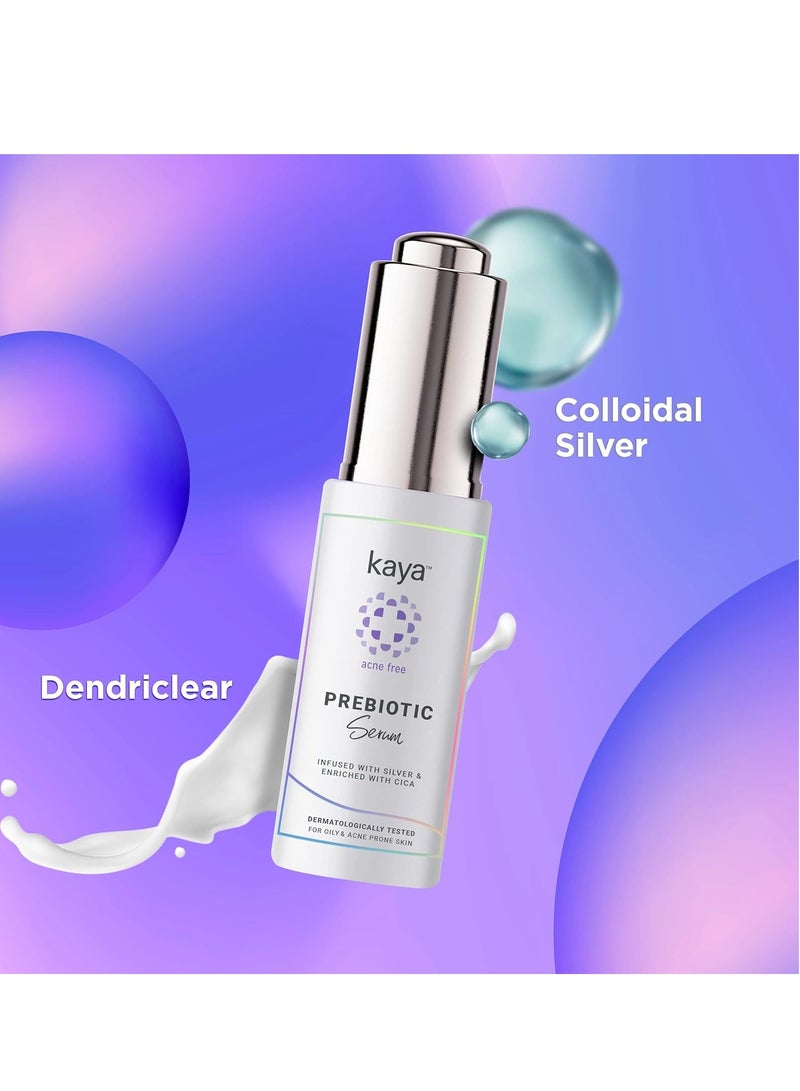 Kaya Prebiotic Face Serum 30ml Soothing Hydrating Oily Skin Lighten Acne Scars Blemishes