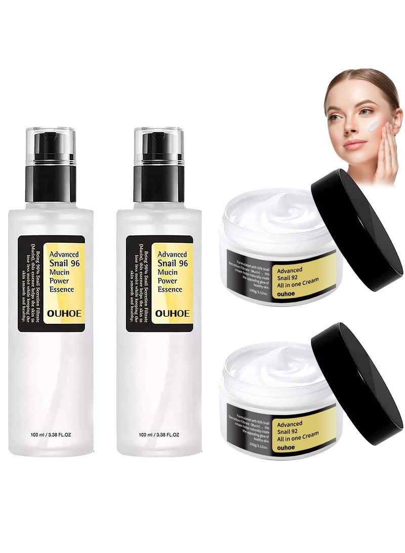 Advance Snail 96 Mucin Power Essence and Advance Snail 92 All in One Cream Pack Of 2