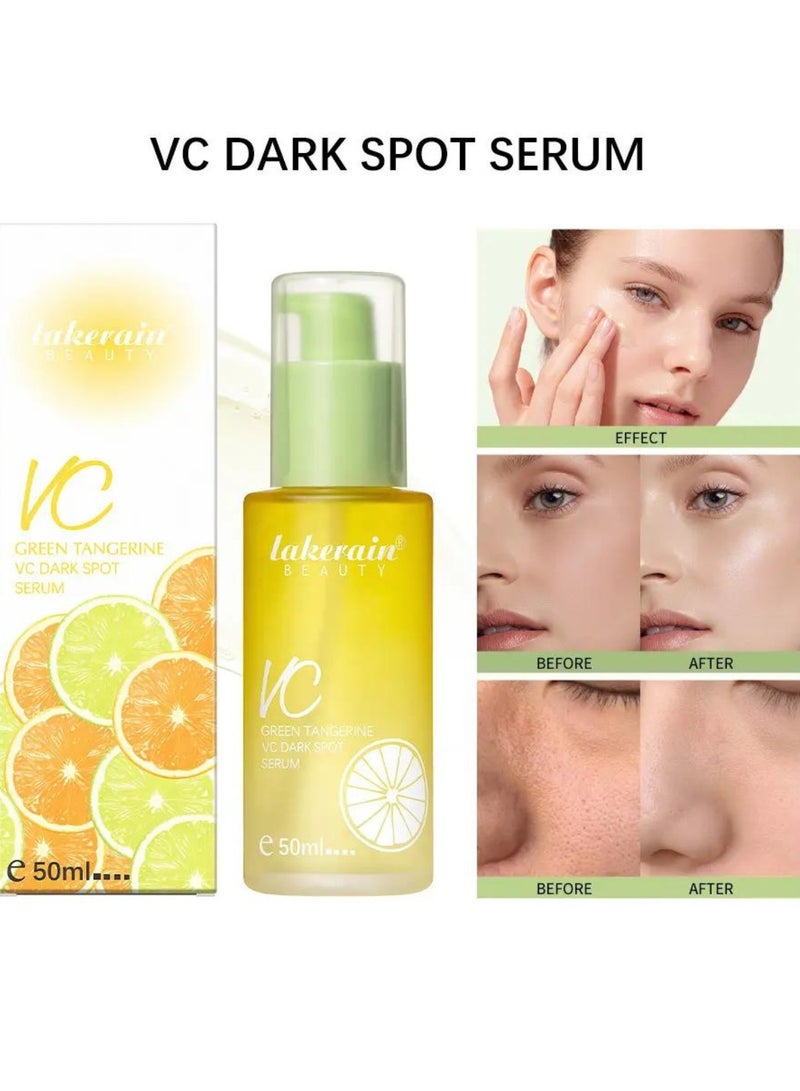 50ml Green Tangerine Vitamin C Face Serum Anti Aging Serum with Orange Extract and Niacinamide Reduce Dark Spots Acne Fine Lines and Wrinkles Hydrating Moisturizing Brightening Serum