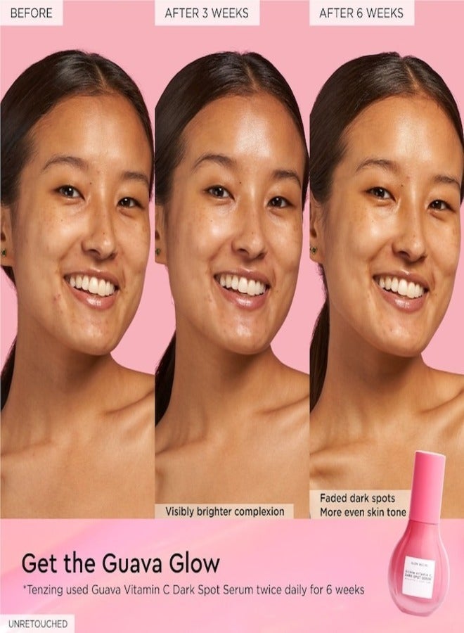 GLOW RECIPE Guava Vitamin C Dark Spot Serum 30ml – Brightening & Even Skin Tone Treatment with 5 Forms of Vitamin C, Guava Extract, and Niacinamide