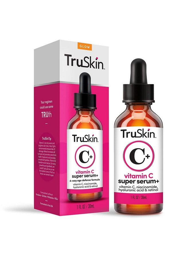 Naturals Vitamin Cplus Super Serum Anti Aging Antiwrinkle Facial Serum With Niacinamide Retinol Hyaluronic Acid And Salicylic Acid 1 Oz