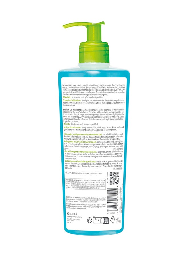Sebium Gel Moussant Purifying Foaming Blue 500ml
