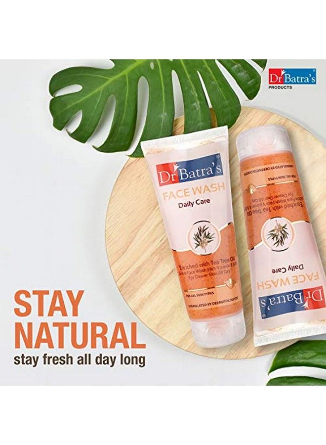 Face Wash Daily Care 100 Gm Face Wash Moisturizing 100 Gm And Face Wash Instant Glow 50 Gm ( Pack Of 3 For Men And Women)