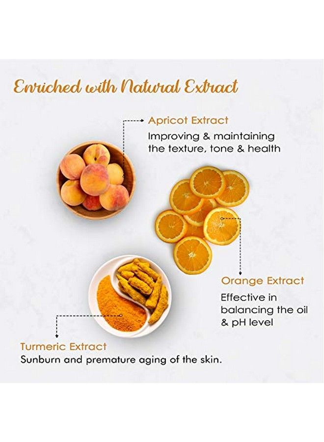 Wild Turmeric Face Wash With Orange Extract For Glowing Skin Fights With Pollution & Dust Reduce Pigmentation Nourishes Your Skin 65Ml Each Pack Of 4