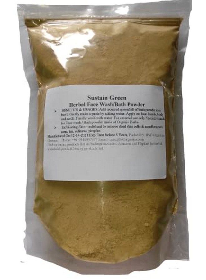 Sustain Green Natural Herbal Face Wash/Bath Powder (200 Gram)