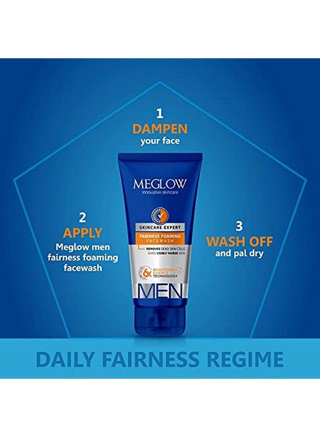 Men Fairness Foaming Facewash For Brighter Skin 70G Each (Pack Of 3)