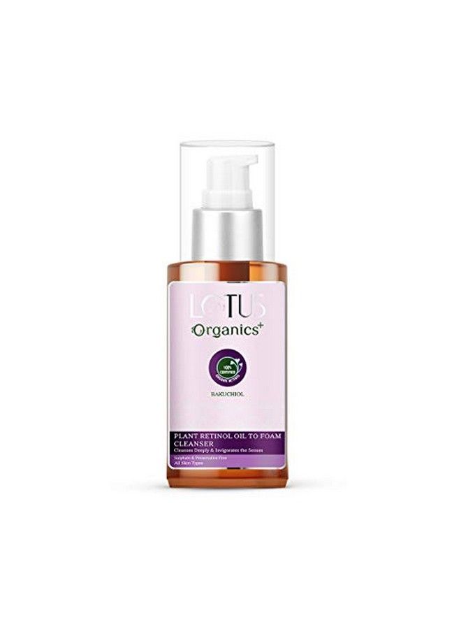 Bakuchiol Plant Retinol Oil To Foam Cleanser ; 100% Organic Bakuchiol ; Sulphate & Paraben Free Face Wash ; All Skin Types ; 100Ml