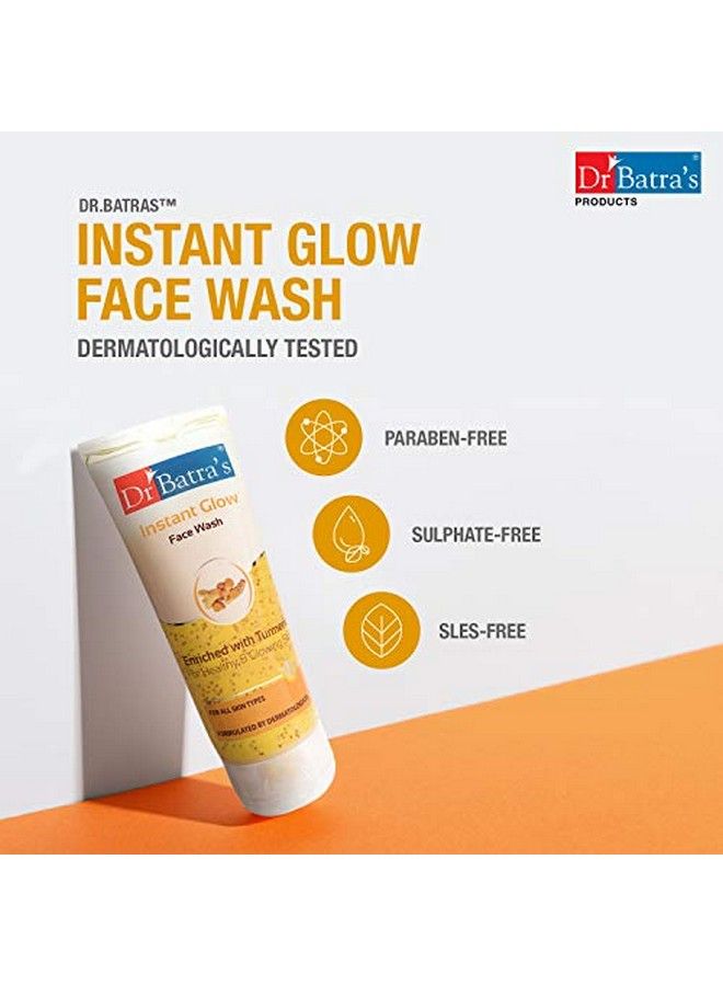 Instant Glow Face Wash Enriched With Turmeric For Healthy & Glowing Skin 50 Gm (Pack Of 4)