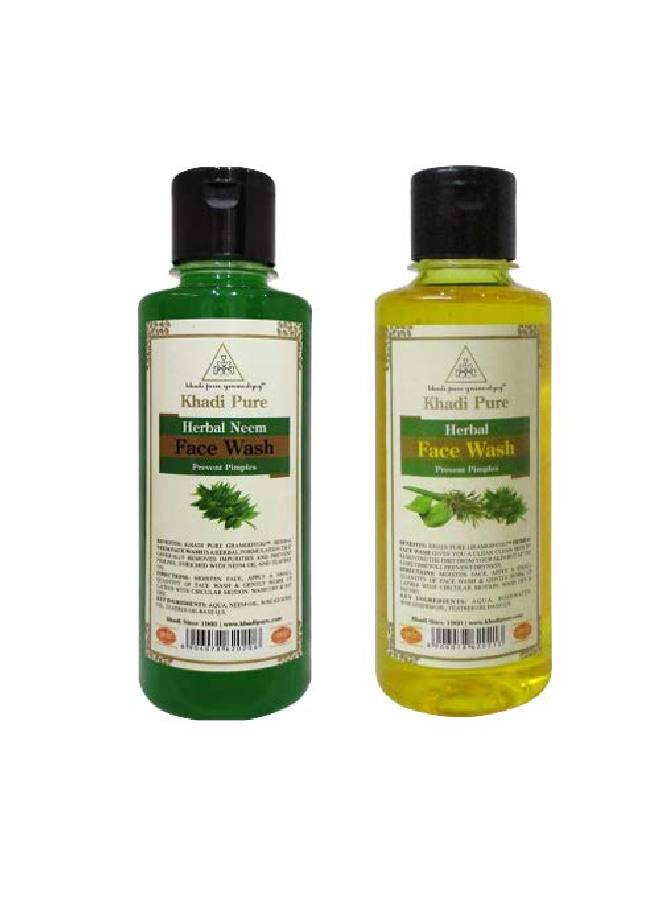 Herbal & Neem Face Wash 210 ml (Pack of 2)