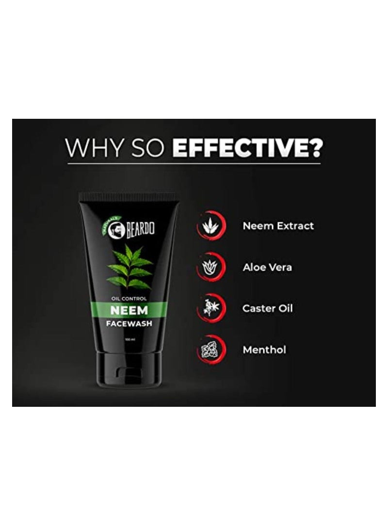 No Wash And Neem Face Wash For All Skin Type Helps Cleanses Refreshes​ And Rejuvenates The Skin Pack Of 2