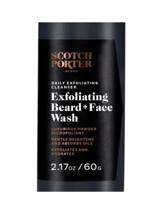 Exfoliating Beard Wash & Face Cleanser For Men Travel Friendly : Formulated With Nontoxic Ingredients Free Of Parabens Sulfates & Silicones : Vegan : 217 Oz Bottle