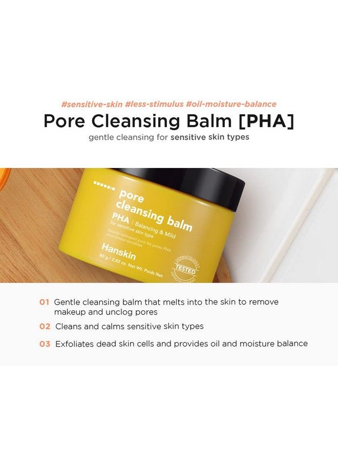Pha Pore Cleansing Balm Gentle Blackhead Cleanser And Makeup Remover For Sensitive Skin [Pha/282 Oz]