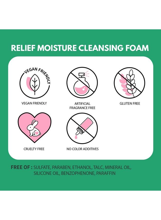 Makeprem Safe Me Relief Moisture Cleansing Foam Nonstripping 5 Oz Hydrating Gentle Calming Foaming Cleanser Sensitive Acneprone Mature Dry Skin Face Wash Ph 55 Subacidic Agedefying Chemical Free