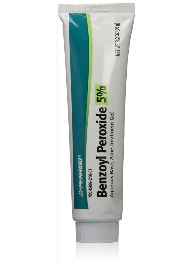 Benzoyl Peroxide 5 Percent Large 90 gram Tube of Acne Treatment Gel