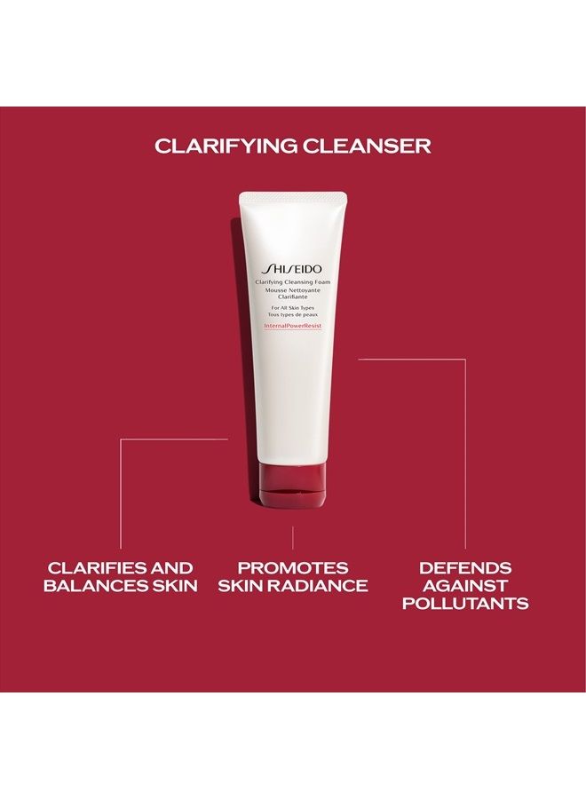 Clarifying Cleansing Foam - 125 mL - Cleanses, Balances & Removes Impurities for Smoother, Radiant Complexion - For All Skin Types