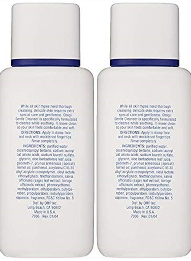 Obagi Nu-Derm Gentle Cleanser, 6.7 Fl Oz Pack of 2