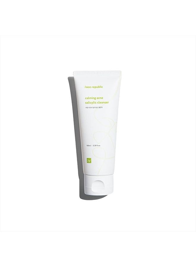 Calming Acne Salicylic Cleanser 100mL | Vegan Certified | Acne Care | Low pH | Calming & Clarifying | Korean Skincare