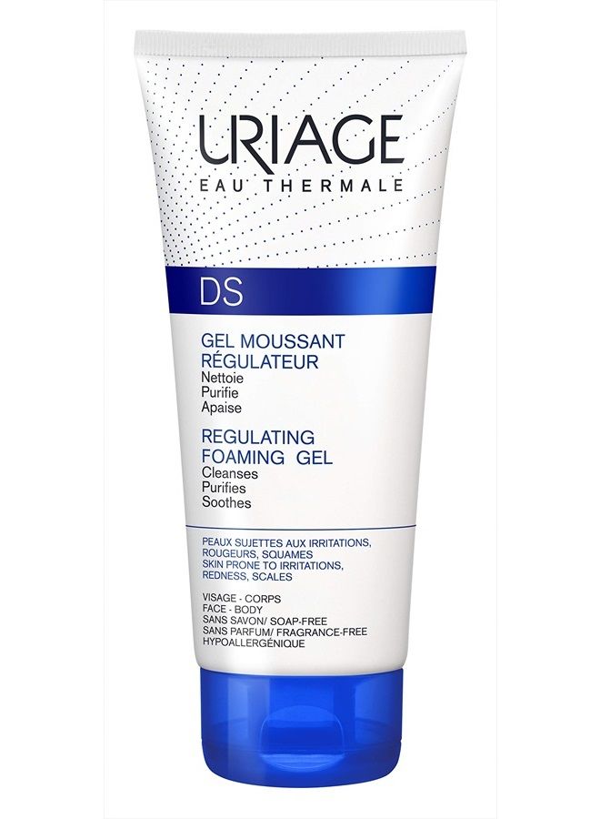 D.S. Regulating Foaming Gel 5 fl.oz. | Gentle Cleansing Foam for Face & Body to Cleanse, Purify And Sanitize Irritated, Redness-Prone and Scales Skins | Leaves Skin Healthier and Comfortable.