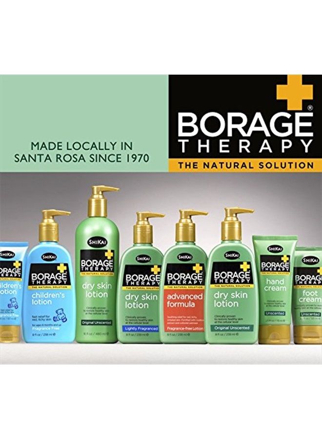 Borage Therapy Dry Skin Lotion, Plant-Based Soothing & Moisturizing Relief For Dry, Irritated & Itchy Skin, Non-Greasy, Sensitive Skin Friendly (Original Unscented, 16 Ounces)