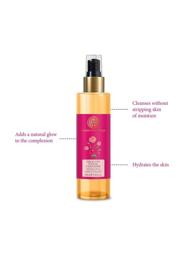 Delicate Facial Cleanser Mashobra Honey Lemon & Rose Water 130 Ml (Face Wash)