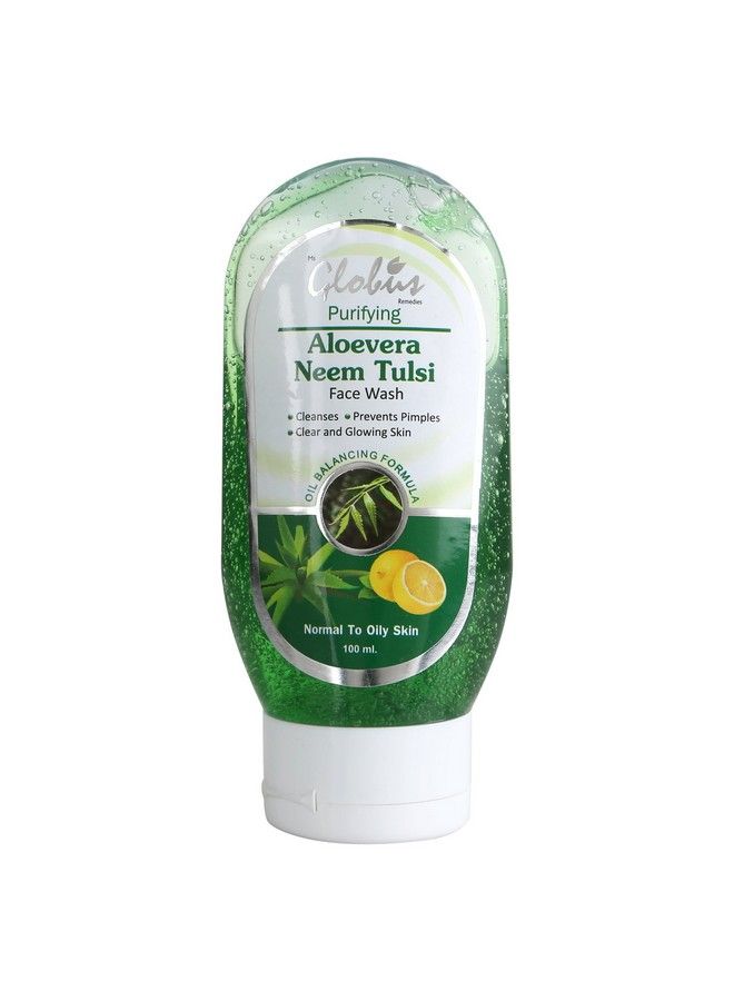 Globus Aloe Vera Neem Tulsi Face Wash 100 Ml (Pack Of 3)