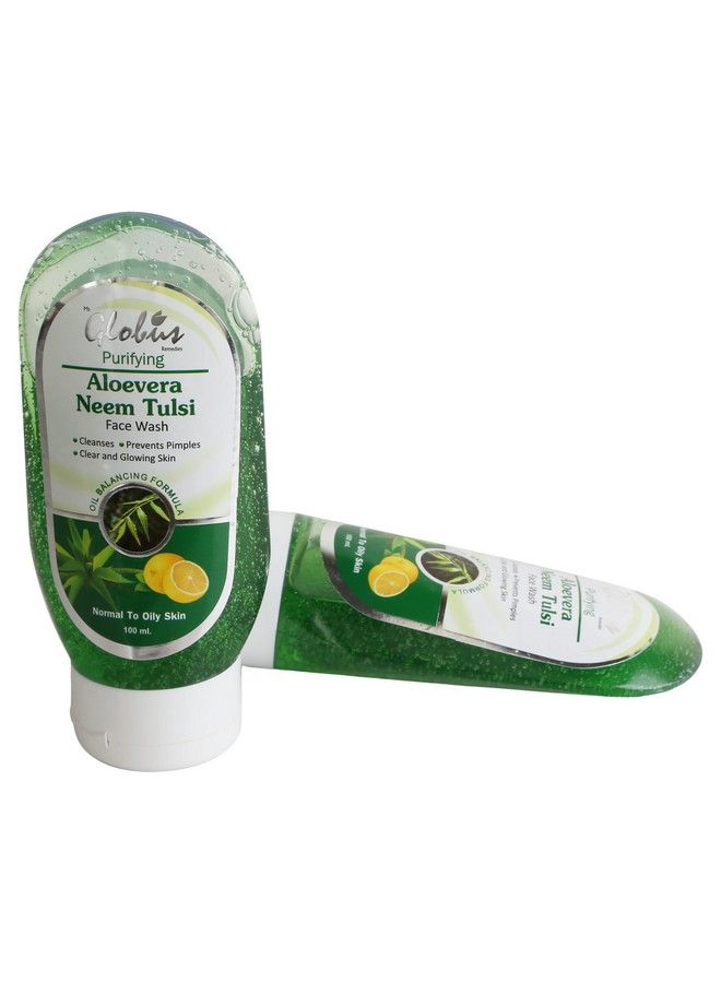 Globus Aloe Vera Neem Tulsi Face Wash 100 Ml (Pack Of 3)