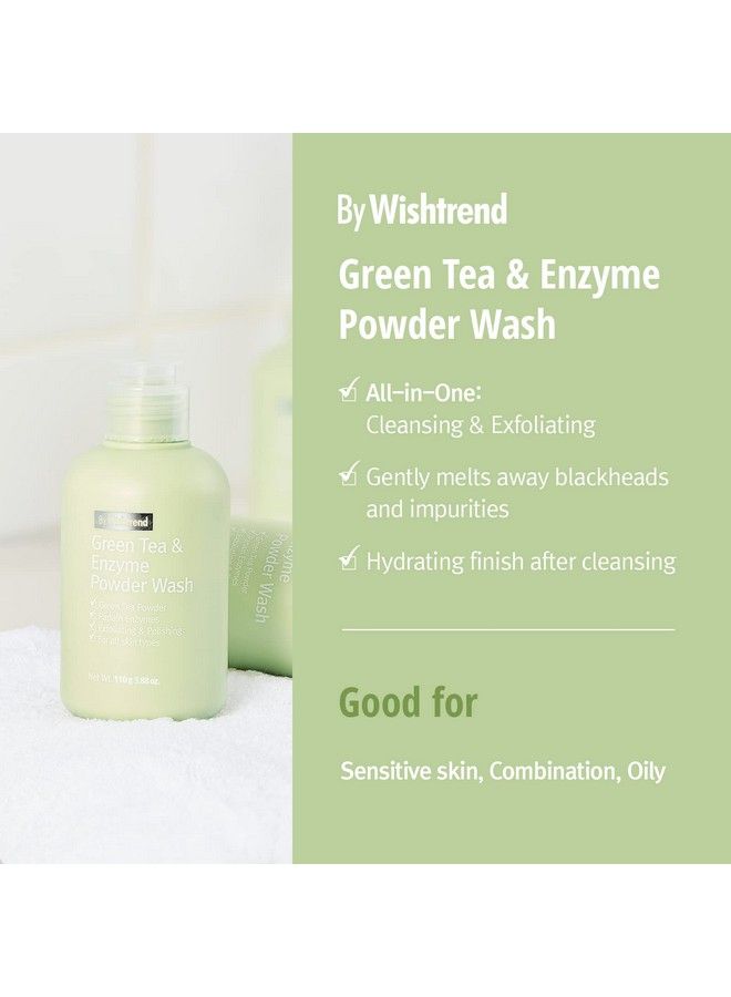 ] Green Tea & Enzyme Powder Face Wash Low Ph Scrub Cleanser Antioxidation & Purification (3.88 Ounce (Pack Of 1))