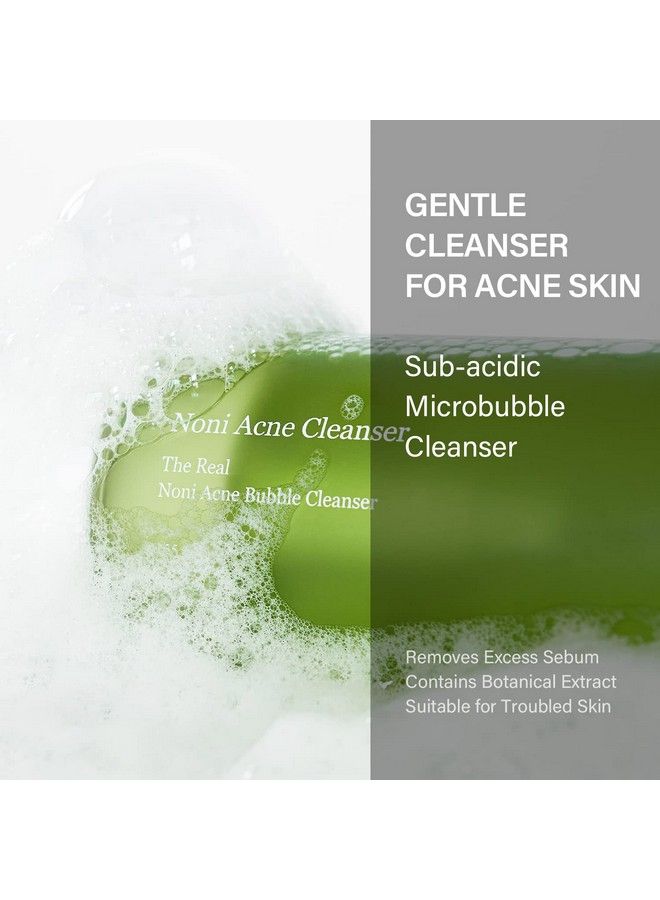 Noni Acne Bubble Cleanser 155Ml Subacidic Microbubble Foam Cleanser Bha Aczero Calming Soothing