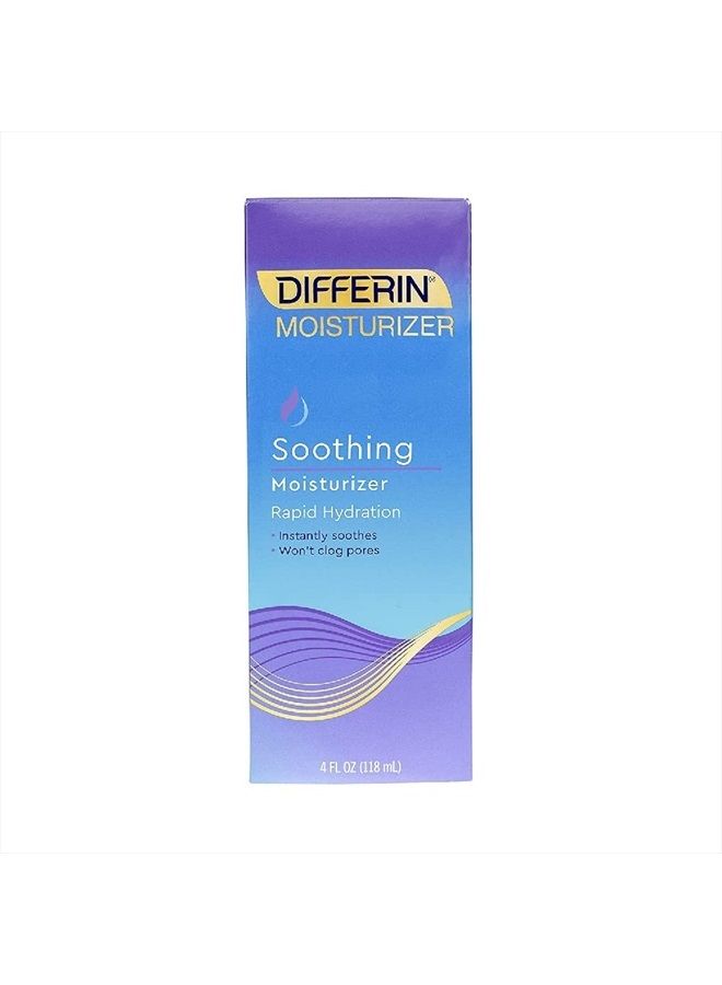 Face Moisturizer by the Makers of Differin Gel, Soothing Lotion for Face and Body, Gentle Skin Care for Acne Prone Sensitive Skin, 4 Oz (Packaging May Vary)