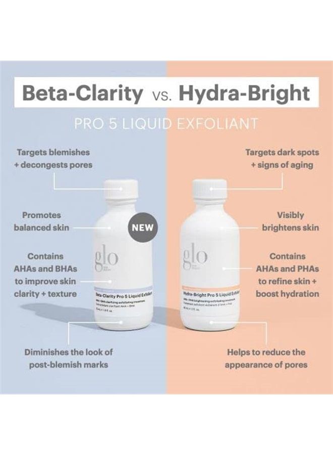 Beta-Clarity Pro 5 Liquid Exfoliant, 1.8 Fl Oz - AHA + BHA Clarifying and Balancing Exfoliant Treatment