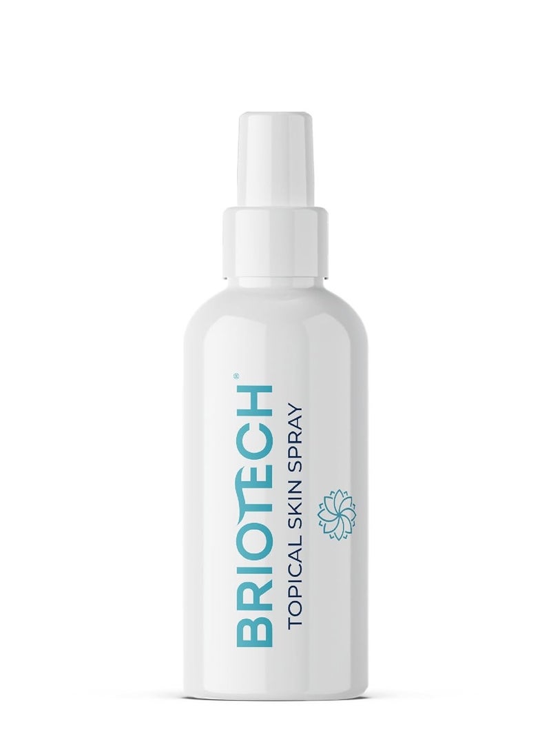 Briotech hypochlorous acid spray topical skin face & body mist support irritations soothe redness dry skin & scalp athletic itch packaging may vary 4 fl oz / 120 ml