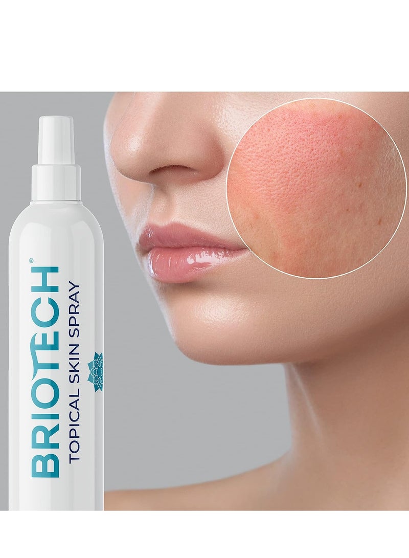 Briotech hypochlorous acid spray topical skin face & body mist support irritations soothe redness dry skin & scalp athletic itch packaging may vary 4 fl oz / 120 ml