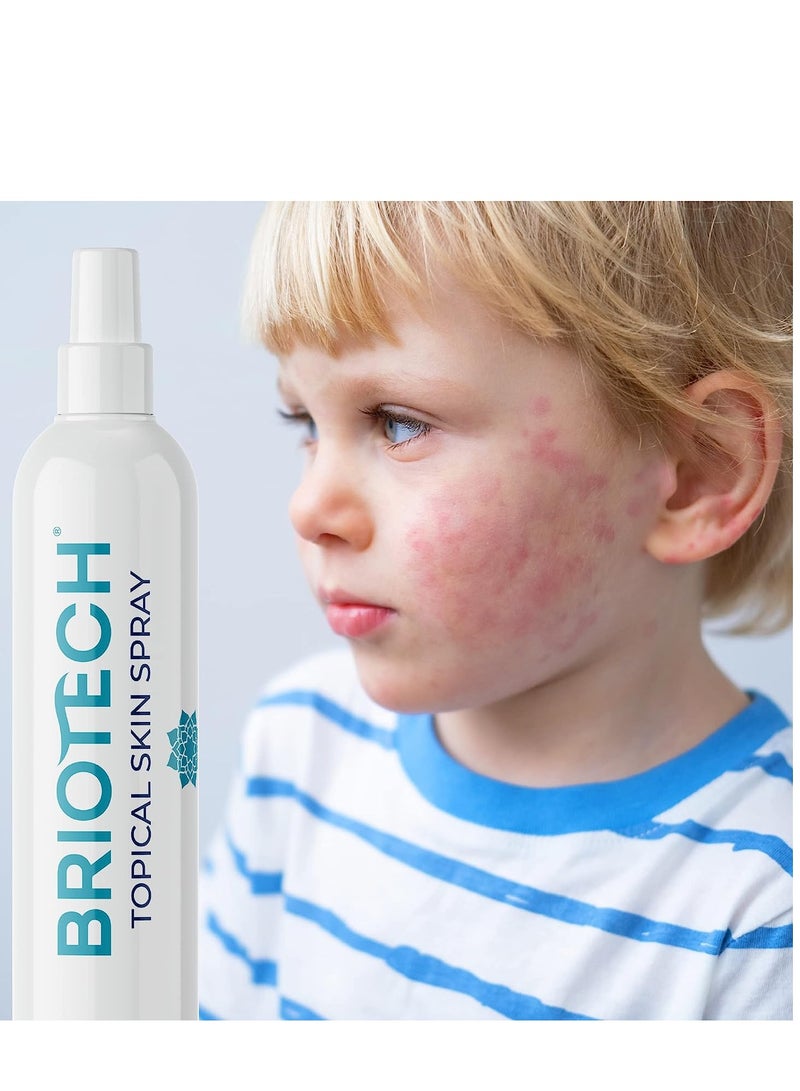 Briotech hypochlorous acid spray topical skin face & body mist support irritations soothe redness dry skin & scalp athletic itch packaging may vary 4 fl oz / 120 ml