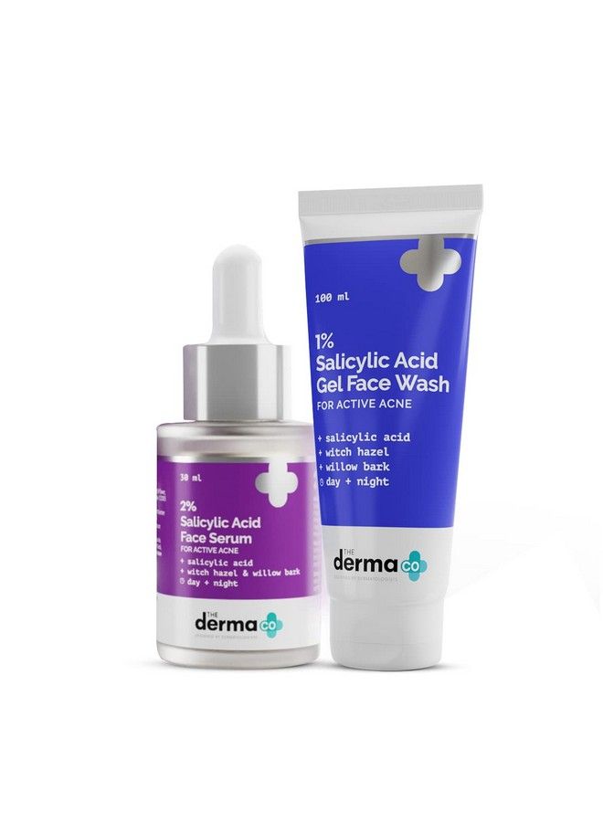 Antiacne Regimen Combo 1% Salicylic Acid Gel Face Wash (100 Ml) + 2% Salicylic Acid Serum (30 Ml)