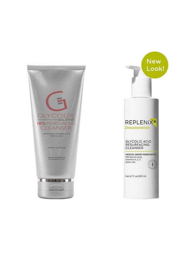 Glycolic Acid Resurfacing Cleanser Medical Grade Brightening Face Wash Exfoliating Reduces Appearance Of Pores Uneven Skin Tone 6.7 Oz.