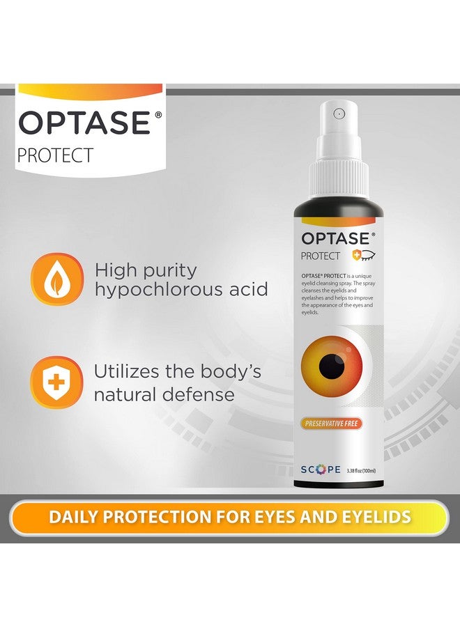 Ptase Protect Eyelid Cleansing Spray Hypochlorous Acid Spray For Daily Protection Eye Lid Cleaning Spray For Dry Eye Blepharitis And Stye Treatment Hypochlorous Acid Eyelid Cleanser 100 Ml