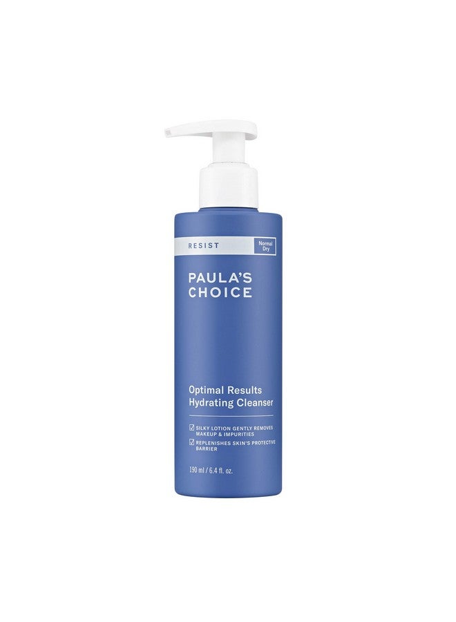 Aula'S Choice Resist Optimal Results Hydrating Cleanser Green Tea & Chamomile Antiaging Face Wash Dry Skin 6.4 Ounce