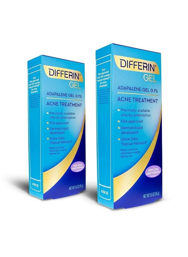 Ifferin Adapalene Gel 0.1% Acne Treatment 45 Gram 180Day Supply 1.6 Ounce (Pack Of 2)