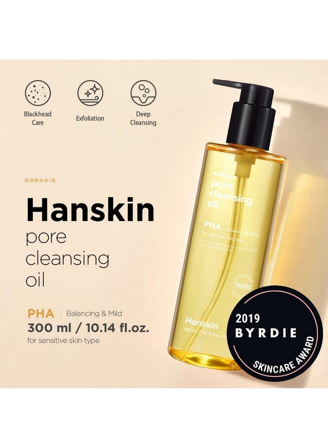Pore Cleansing Oil Gentle Blackhead Cleanser And Makeup Remover For Sensitive Skin [Pha] (10.14 Oz)