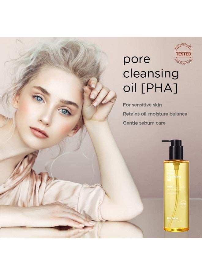 Pore Cleansing Oil Gentle Blackhead Cleanser And Makeup Remover For Sensitive Skin [Pha] (10.14 Oz)
