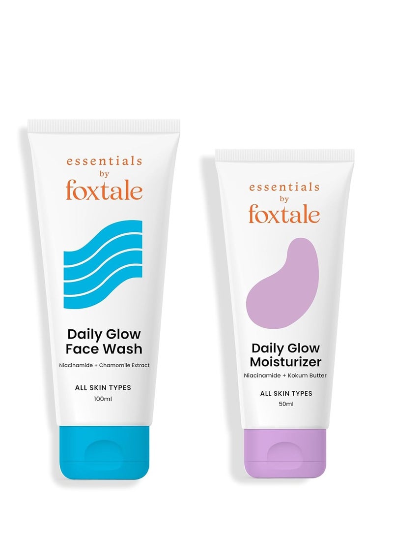 Foxtale Combo With Foxtale Gel Face Wash 100ml and Foxtale Daily Moisturizer 50ml