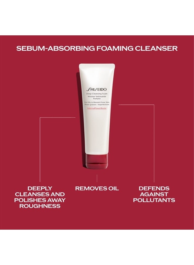 Deep Cleansing Foam - 125 mL - Deeply Cleanses & Removes Impurities for a Fresh, Smooth Finish - For Oily to Blemish-Prone Skin