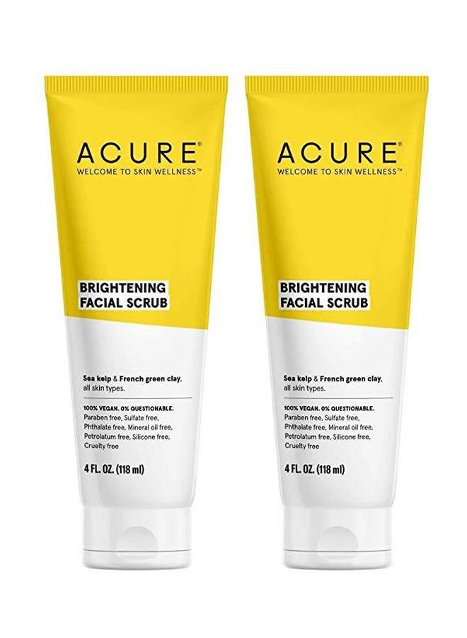 Pack Of 2 Brightening Facial Scrub