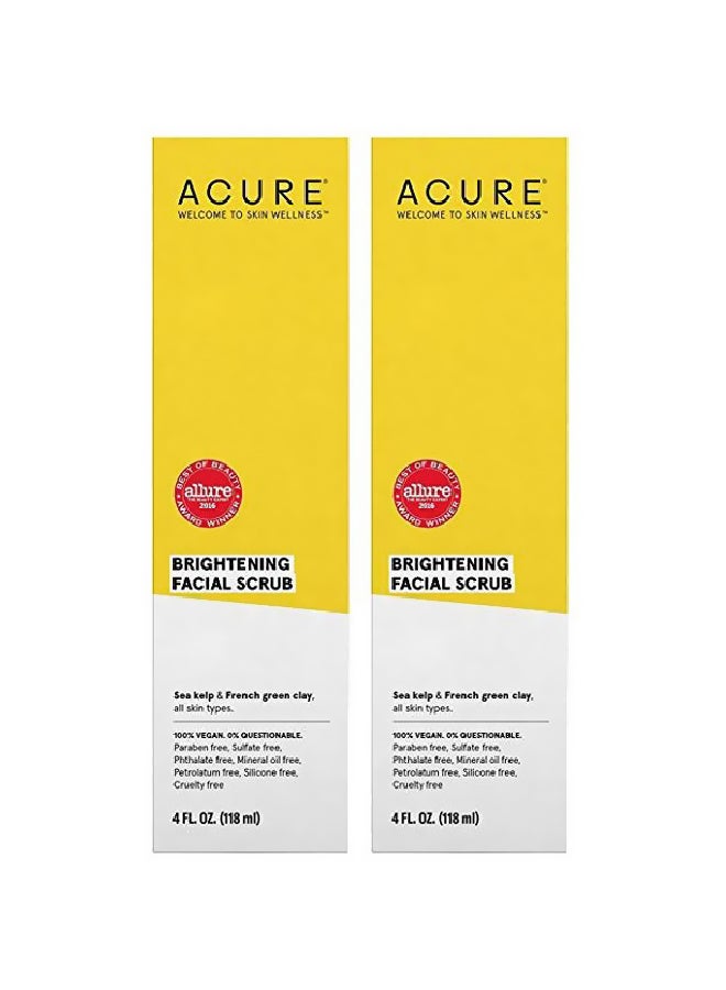 Pack of 2 Organics Brightening Facial Scrub 118ml